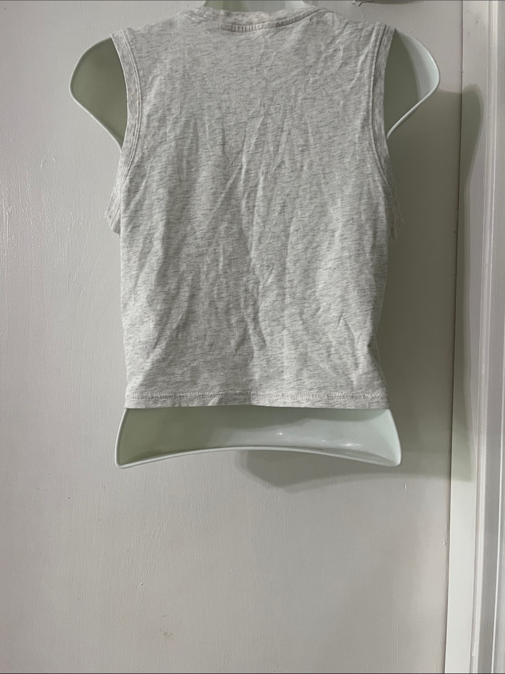 Athleta Light Heather Gray Sleeveless Crewneck Tank - Picture 2 of 5